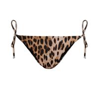 Moschino - Slip Bikini in Lycra Stampata - - Swimwear - Donna - Marrone - XL