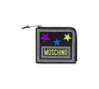Moschino Stars Calfskin Wallet Black Taglia: OS | Portafogli Outlet | Uomo | Nero