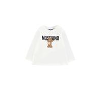 Moschino T-shirt neonato manica lunga panna 12/18m