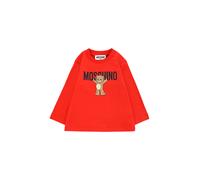 Moschino T-shirt neonato manica lunga rosso 3/6m