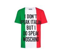 Moschino - T-shirt Non Parlo Italiano - - Tops - Uomo - Multicolore - M