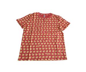 Moschino Underbear T-shirt Stampa Teddybear Cotone Fucsia