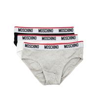 Moschino Underwear slip uomo 321V1A139343005555 bianco White - Black Grey