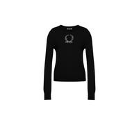Moschino - Wool Blend Pullover Laurel Crown - - Knitwear - Donna - Nero - 2XL
