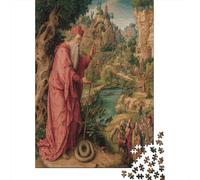 Mosè che regge un bastone con un serpente avvolto intorno|| Puzzle Divertenti Per Tutta La Famiglia 38x26cm/1000pcs Adulti