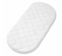 Mosè Materasso Bluemoon Bedding 74 x 30 x 4 cm, Microfibra, Ovale, Morbido, Bianco, Baby