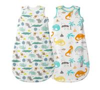 Mosebears Sacco Nanna in Morbido Cotone per Neonati 18-24 mesi 0,5 Tog con Cerniera a Doppio Cursore per Facilitare il Cambio del Pannolino Stampe Graziose