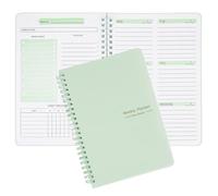 Moseem Agenda settimanale, senza data, formato A5, per lista delle cose da fare, planner settimanale degli obiettivi con monitoraggio delle abitudini, 52 settimane di pianificazione per il lavoro