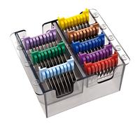 Moser Edelstahl-Aufsteckkämme 8er-Set per Cani, 3-25 MM, Lunga Durata & Robusto