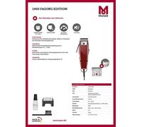 Moser ProfiLine 1400 Fading Edition, bordeaux - NUOVO