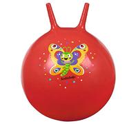 moses- Rot Palla per Gattonare con Farfalle in Rosso, per Bambini dai 4 Anni in su, Giocattolo per Interni ed Esterni, per sedersi e Saltare, Colore, 16129