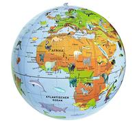 Moses 38076 Globo gonfiabile di animali | Pallanuoto con animali | Per giocare in acqua e a terra | Per bambini, colorato