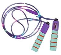 moses. 38137 - Corda per saltare luminosa regolabile con luci a LED, corda per saltare con 3 diverse modalità di illuminazione e contatore, multicolore