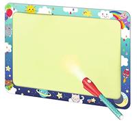 moses. 38171 - Piccoli Eroi di Peluche con Luce, Lavagna Luminosa per Bambini, Lavagna Magica con Penna Luminosa per disegnare al Buio, Lavagna Luminosa in Formato DIN A4, con 2 Stencil