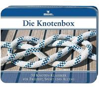 Moses. 4006 - Scatola con 50 Nodi Classici per Il Tempo Libero, Lo Sport e la Vita Quotidiana, Include 2 Corde per esercitare, Colore: Bianco