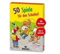 moses. 50 Giochi per Il Cortile della Scuola, Set di Carte Senza Tempo con Classici di Gioco per Bambini, Inizio della Scuola o Compleanno dei Bambini, a Partire dai 6 Anni in su