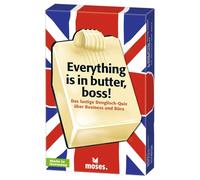 moses 90399 Everything is in Burro, Quiz Boss-Inglese con 75 Modi di Dire, Il Gioco di Carte Divertente ed educativo in Business Edition