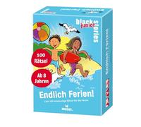 moses 90705 Black Stories Junior Finalmente Puzzle da Viaggio per Le Vacanze, Divertimento XXL per Tutta la Famiglia, 100 Carte 2 Giocatori a Partire dagli 8 Anni, Giallo