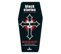 moses. Black Stories Ab in Die Boxe! 50 Casi Intorno ai funerali più stravaganti - Gioco di Puzzle Nero in Cofanetto con Effetto sonoro, assurde e Vere Morti per 2 + Giocatori dai 12 Anni in su
