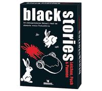 moses Black Stories Cadaveri, sfortuna & Glitch - 50 Casi Reali di disavventure stravaganti, Carte Krimi nel Nuovo Design con Due Varianti, Gioco di Puzzle per Ragazzi e Adulti, Colore Bianco, 90052