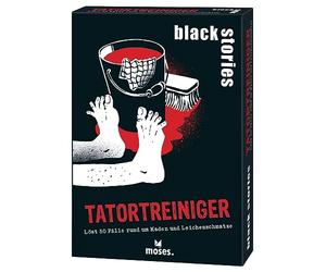 moses. Black Stories - Set di 50 scovolini per Crimini, con Varianti di Gioco e punteggi, Motivo Thomas Kundt