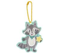 moses. Ciondolo di sicurezza riflettente per ragazzi e ragazzi, unisex, con motivo di orsetto, multicolore, normale