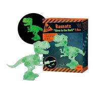 Moses. Dino - Kit di montaggio Glow in-The Dark con attrezzi, 21 pezzi, con istruzioni incluse, T-Rex da assemblare, giocattolo fai da te per bambini dai 6 anni in su