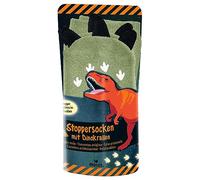 moses Dinosaurier Dino Artigli, Calzini Tappi Che Si Illuminano al Notte, Antiscivolo in ABS, Adatti Scarpe da 26 a 42, Verde, Unisex-Bambini e Ragazzi