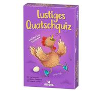 moses. Divertente Quatschquiz, Gioco di Carte per Bambini con 100 Domande attorcigliate, Divertente Gioco educativo Completo per Studenti elementari e Professionali