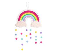 moses. Divertimento fai da te con arcobaleno, set completo per principianti, set fai da te con guida passo passo e cornice in legno, apprendimento a tessitura per bambini a partire dagli 8 anni,