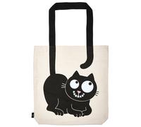 moses Ed the Cat Baumwollshopper Stofftasche aus 100% Baumwolle mit Katzenmotiv