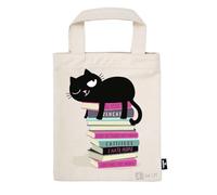 moses. Ed, The Cat - Borsa in tessuto per libri, confezione regalo in 100% cotone, riutilizzabile, ecologica, con motivo Ed, motivo: The Cat