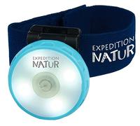 moses Expedition - Luce da braccio con clip e move | con mini USB | 4 modalità di illuminazione | bracciale regolabile | testa della lampada girevole | effetto Glow-in-the-Dark, Plastica