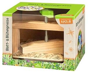 moses. Expedition Natura - Spremiagrumi per Bambini, pressa per Piante in Legno per conservare Fiori e Foglie, Legno, Verde, Medio