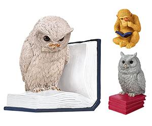 Moses. Fermalibri B-Uhu-ch, Oggetto decorativo per la libreria, Gufo 3D come stopper per i libri preferiti (83357)