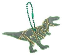 moses. Glimmis T-Rex - Ciondolo di sicurezza riflettente su entrambi i lati, design Dino, colore: Verde