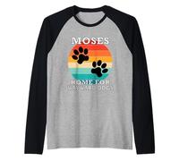 Moses Home for Wayward Dogs Cognome Maglia con Maniche Raglan
