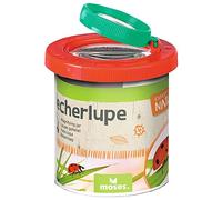 moses Originale - Expedition Natur Tazza con Coperchio 2X e 4X, osservare Insetti o Foglie, Doppia Lente d'Ingrandimento per Bambini, Medio, 8020