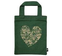 moses Libreria unisex gufo cuore, verde scuro, Büchertasche, Verde scuro, Büchertasche