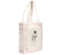 moses. libri_x - Borsa shopper Jane Austen in cotone a forma di libro, design letterario, stile vintage, con supporto, idea regalo per lettori, visite in biblioteca e uso quotidiano