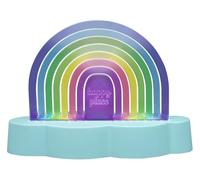 moses. Luce arcobaleno colorata, lampada LED colorata per bambini con cambio colore e controllo della musica, USB-C e funzionamento a batteria, luce d'atmosfera e decorazione per la cameretta dei