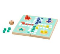 moses. Ludo - Gioco da tavolo per casa e viaggi, con chiusura magnetica, da asporto, classico senza tempo, per bambini dai 4 anni in su