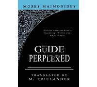 Moses Maimonides The Guide For The Perplexed (Tascabile)