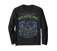 Moses Martime Servizi Divertente Cristiano Maglia a Manica