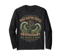 Moses Martime Servizi Divertente Cristiano Maglia a Manica