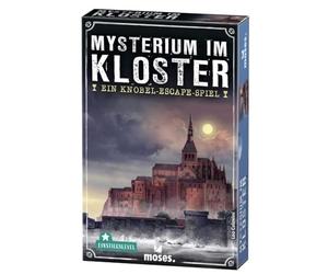 moses. Mistero nel monastero - Un Gioco di Scape, Escape Room Game con Tocco Mistico per Famiglie e Principianti, Materiale da Gioco Riutilizzabile, per 1-4 Giocatori dai 12 Anni in su