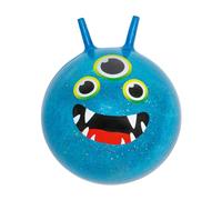 Moses. Monster - Palla per Saltare con Brillantini con coriandoli, per Bambini dai 4 Anni in su, Ø 45 cm, con Maniglie, Portata Fino a 80 kg, Giocattolo per Interni ed Esterni, Blu con Glitter