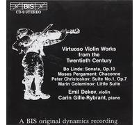 Moses Pergament 20th Century Virtuoso Violin (Dekov, Gille-rybrant) (CD) Album
