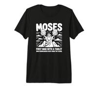 Moses Primo Uomo con Un Tablet Che Ha Scaricato Dati Maglietta Premium