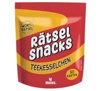 moses. Rätsel Snacks Teekesselchen - 50 knifflige Worträtsel mit doppeldeutigen Begriffen, Kartenset in origineller Snack-Verpackung